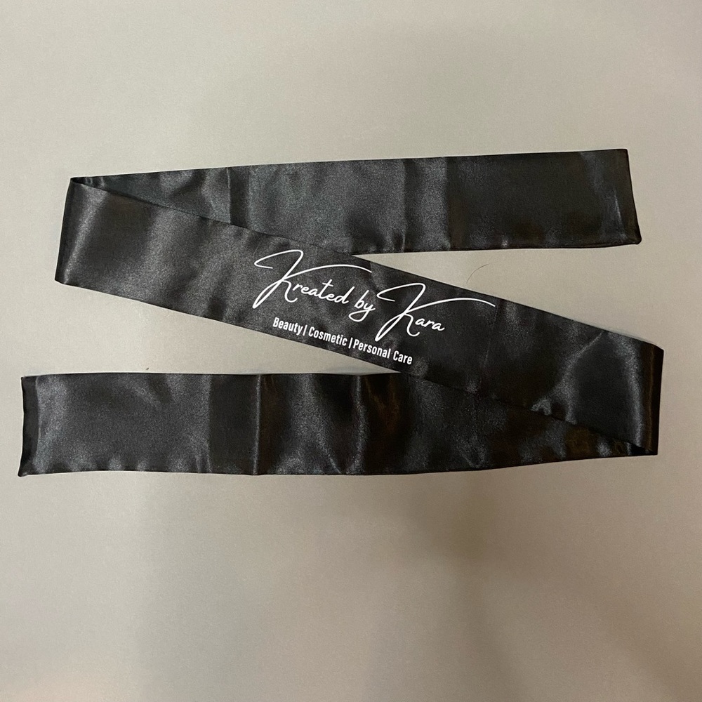 Black Satin Edge Wrap